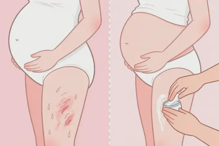 孕婦大腿經(jīng)常起濕疹可以徹底自愈嗎(圖1)