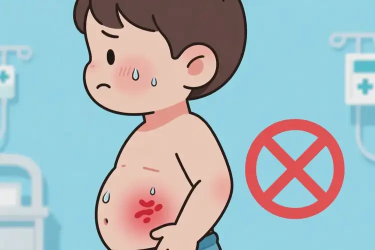 兒童肚子長濕疹不管它會自己好嗎(圖3)