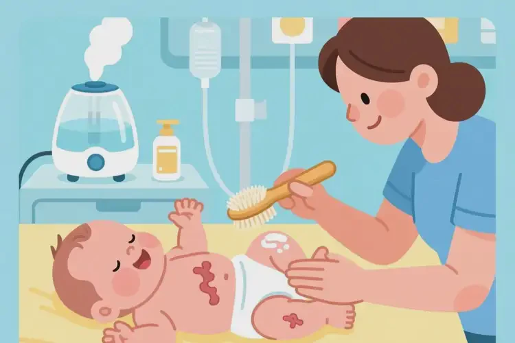 新生兒身上出濕疹能夠徹底治愈嗎(圖1)