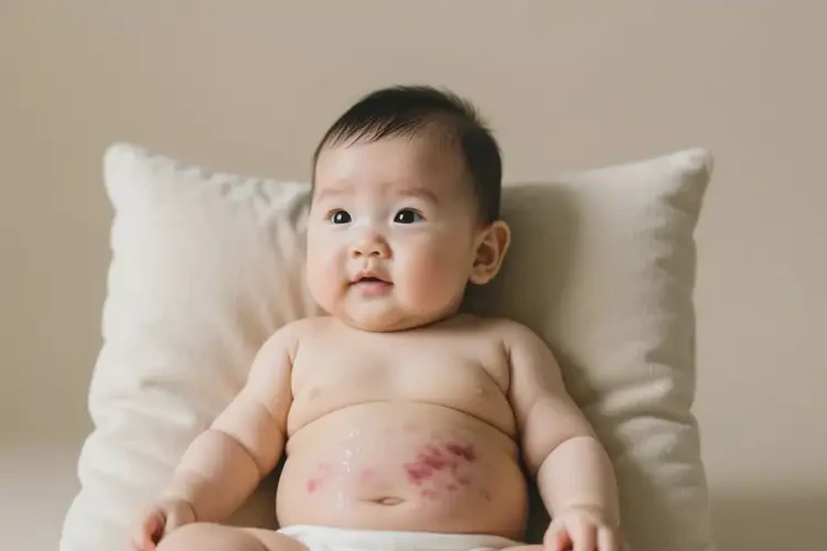 嬰兒肚子經(jīng)常長濕疹可不可以根治(圖1)