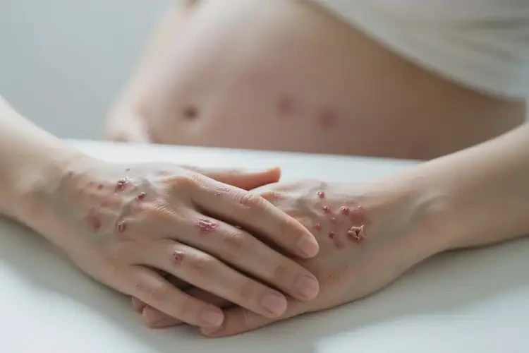 產(chǎn)婦手上經(jīng)常長濕疹不管它會自己痊愈嗎(圖2)