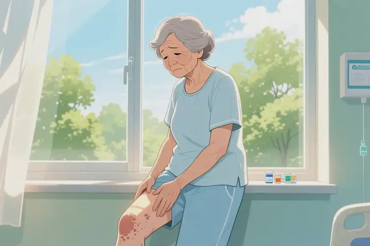 老年人大腿上經(jīng)常起濕疹不管它會(huì)自己痊愈嗎(圖2)