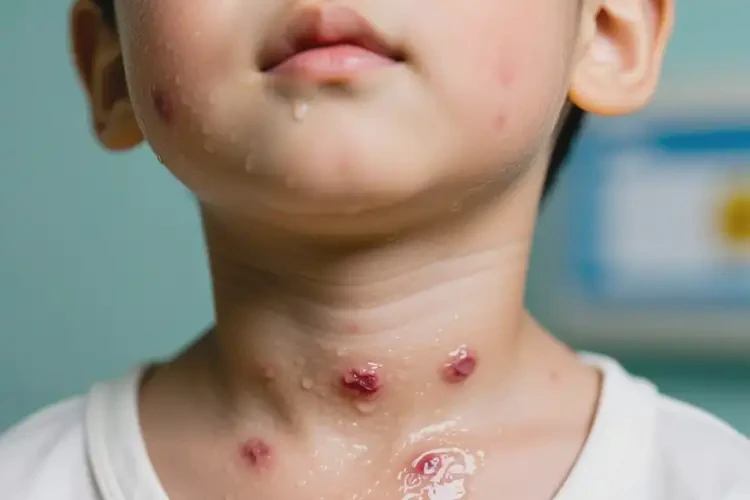 小孩脖子上經(jīng)常長濕疹可不可以根治(圖2)