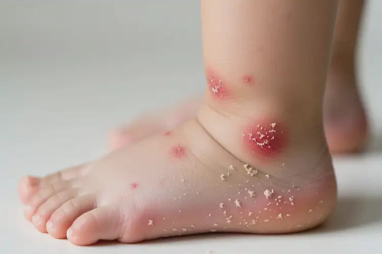 小兒腳上經(jīng)常起濕疹可以徹底自愈嗎(圖3)