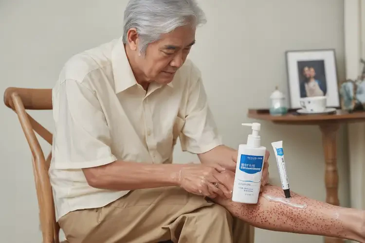 老人小腿長濕疹能夠徹底治愈嗎(圖2)