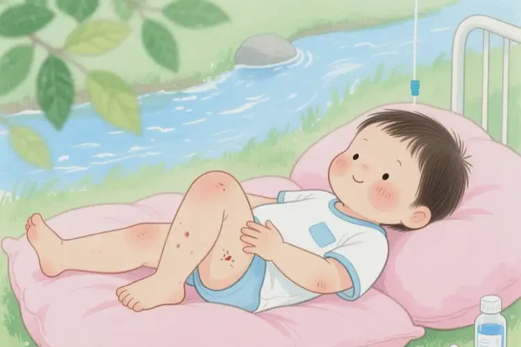 小孩大腿上長濕疹可不可以徹底自愈(圖1)