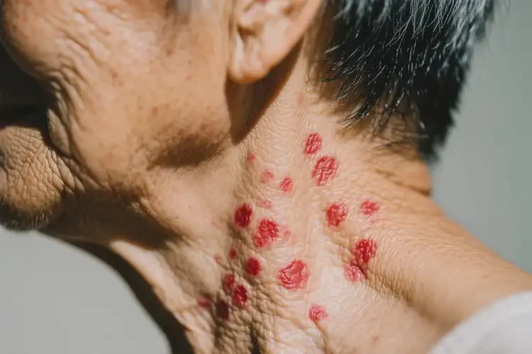 老人脖子上出現(xiàn)濕疹可不可以根治(圖3)