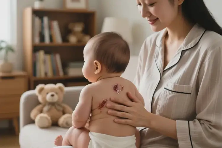 小兒全身出現(xiàn)濕疹不管它會(huì)自己自愈嗎(圖2)