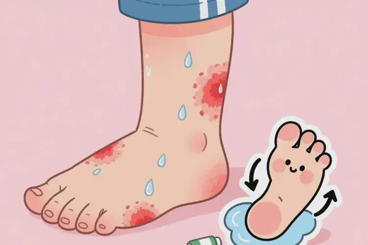 小學(xué)生腳上經(jīng)常起濕疹不管它會自己好嗎(圖1)