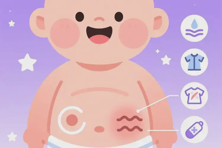 寶寶肚子出濕疹可不可以徹底自愈(圖1)