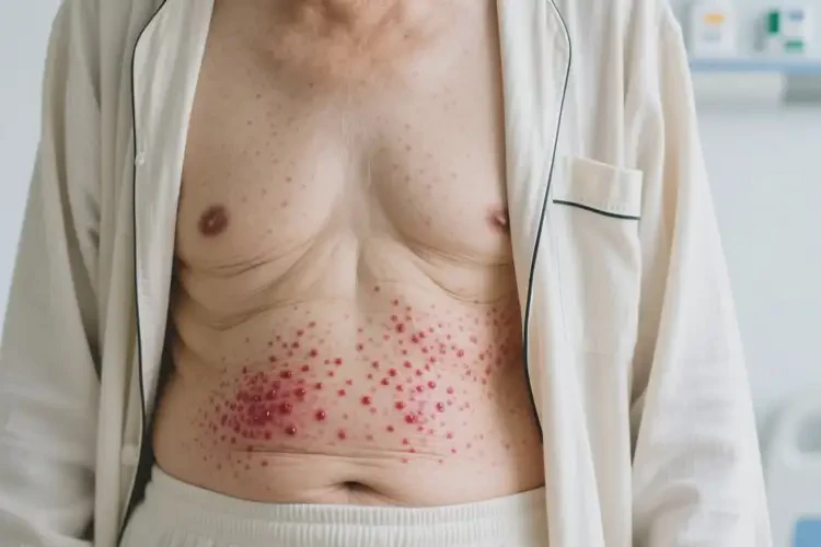 老人肚子出現(xiàn)濕疹能夠徹底治愈嗎(圖1)