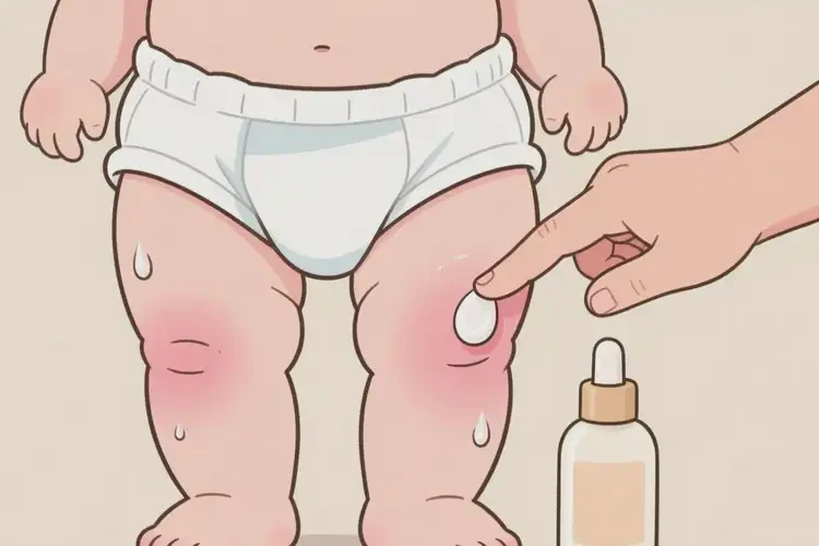 宝宝大腿上偶尔长湿疹可不可以根治(图3)