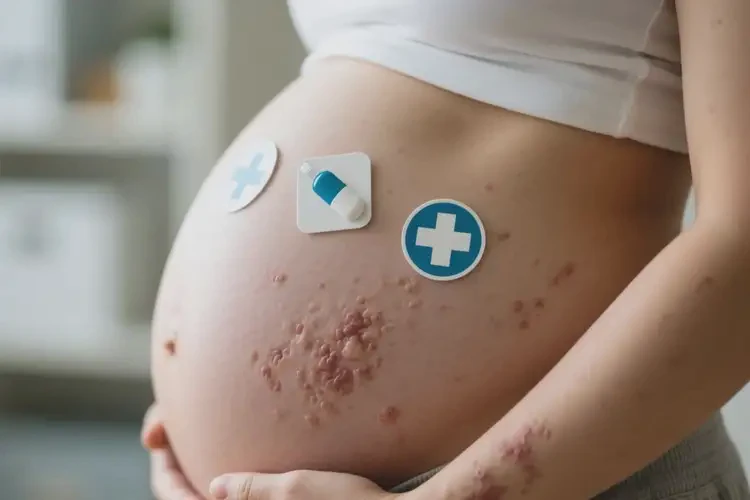 產(chǎn)婦肚子出現(xiàn)濕疹不管它會自己痊愈嗎(圖2)