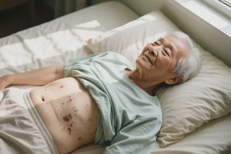 老人肚子偶爾起濕疹能徹底自愈嗎(圖2)