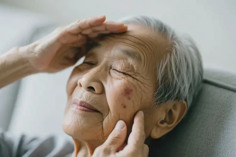 高齡老人面部起濕疹不管它會自己痊愈嗎(圖2)