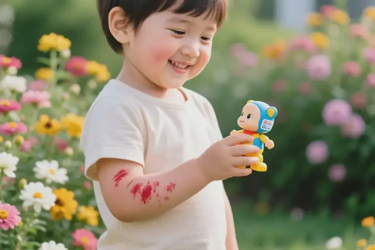 少兒手臂起濕疹不管它會自己好嗎(圖1)