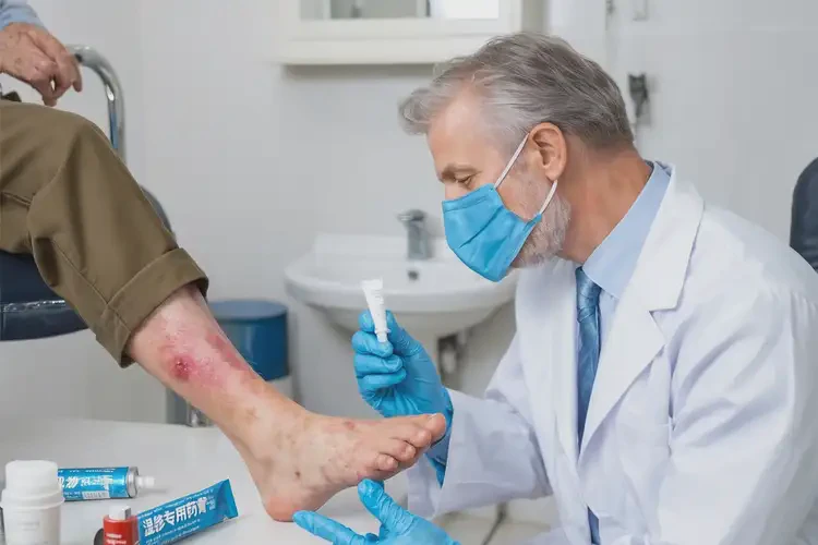 女生腳上出濕疹不管它會(huì)自己好嗎(圖2)