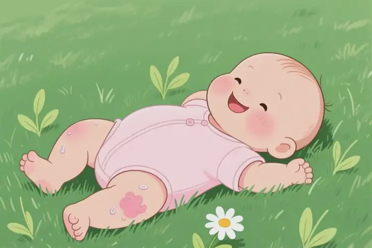 嬰兒大腿上長濕疹不管它會自己自愈嗎(圖3)