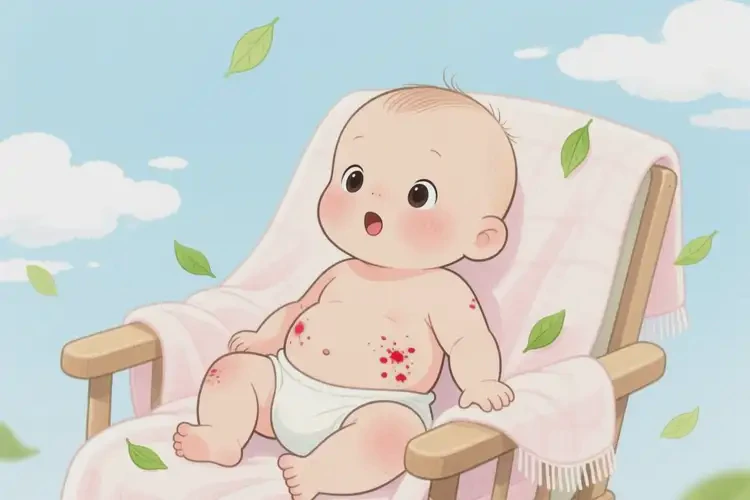 新生兒身上有濕疹不管它會自己自愈嗎(圖1)