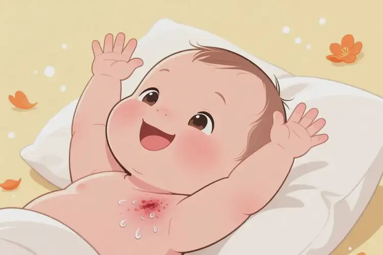 孩子脖子出現(xiàn)濕疹能靠自己自愈嗎(圖1)