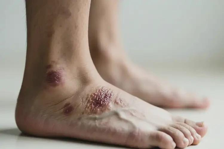 男生腳上出濕疹不管它會自己痊愈嗎(圖2)