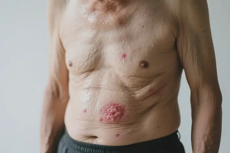 老年人肚子上偶爾長濕疹不管它會自己好嗎(圖2)