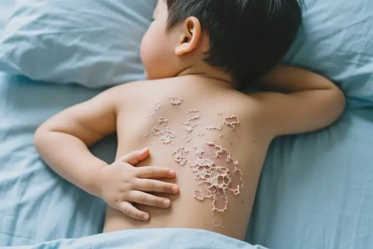 小孩身上起湿疹可不可以彻底自愈(图1)