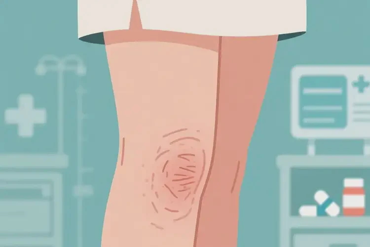 女生大腿上有濕疹不管它會自己痊愈嗎(圖3)