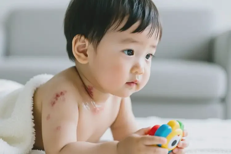 兒童脖子上經(jīng)常起濕疹可不可以根治(圖1)