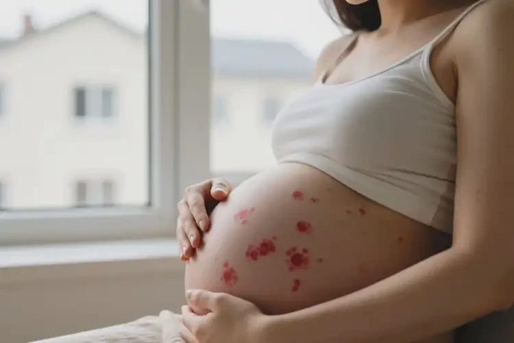 孕婦肚子容易長(zhǎng)濕疹不管它會(huì)自己好嗎(圖2)