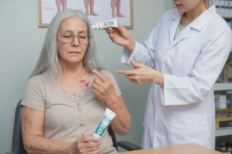 老人面部出濕疹可不可以根治(圖4)