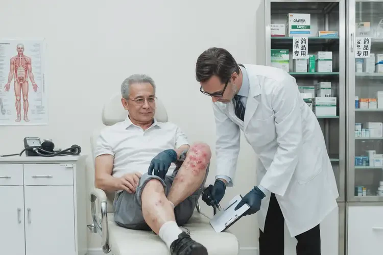 男人小腿出濕疹不管它會自己自愈嗎(圖2)