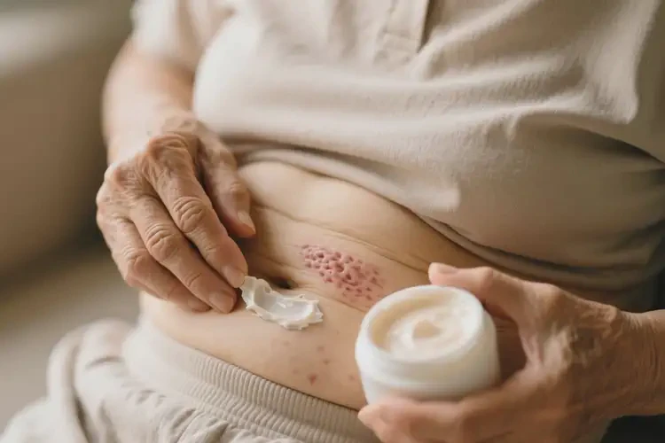 老人肚子偶爾起濕疹能徹底自愈嗎(圖3)