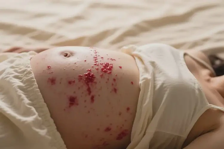 產(chǎn)婦肚子上出濕疹不管它會自己自愈嗎(圖3)