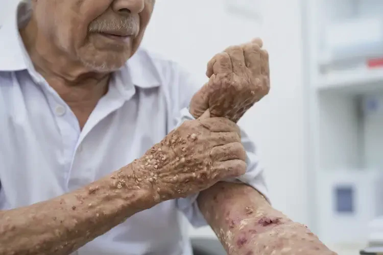 高齡老人手臂上起濕疹可以徹底自愈嗎(圖4)