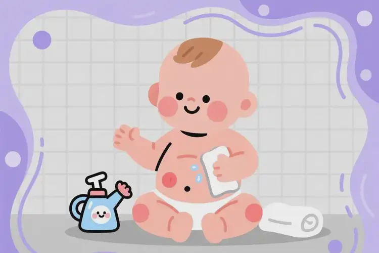 寶寶肚子出濕疹不管它會自己好嗎(圖1)