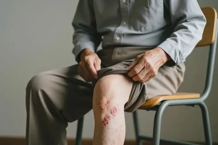 老人大腿上出濕疹不管它會自己好嗎(圖3)