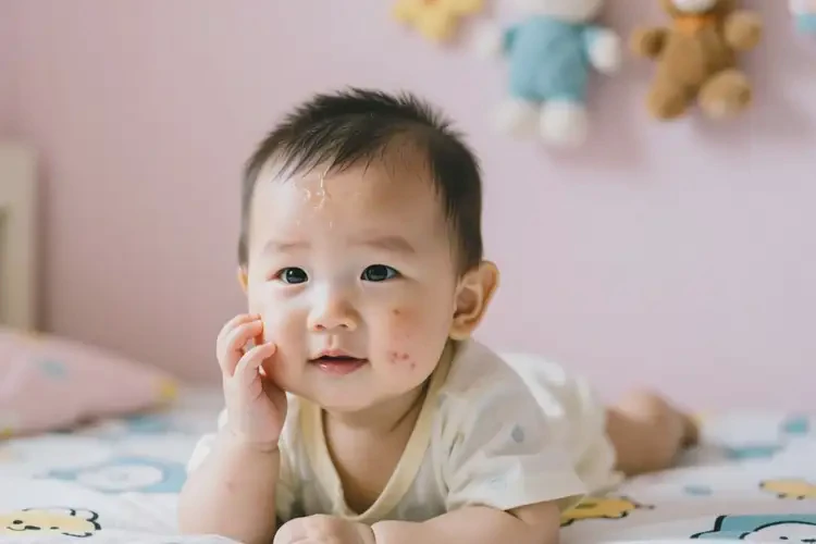 幼兒臉上偶爾長濕疹不管它會自己好嗎(圖3)