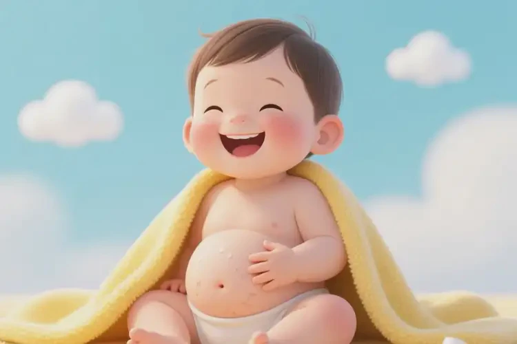 少兒肚子偶爾起濕疹可以徹底自愈嗎(圖1)