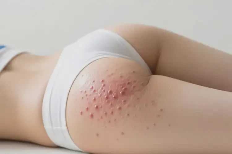 女生屁股上偶尔起湿疹能靠自己自愈吗(图4)