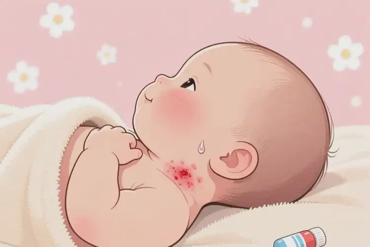 孩子脖子出現(xiàn)濕疹能靠自己自愈嗎(圖3)