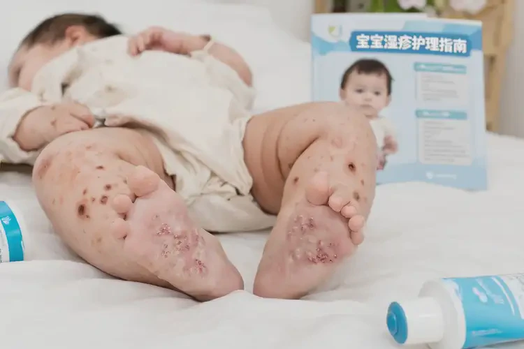 寶寶大腿上有濕疹可以徹底自愈嗎(圖4)
