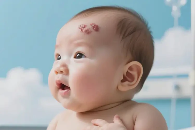 小儿面部偶尔起湿疹不管它会自己自愈吗(图2)