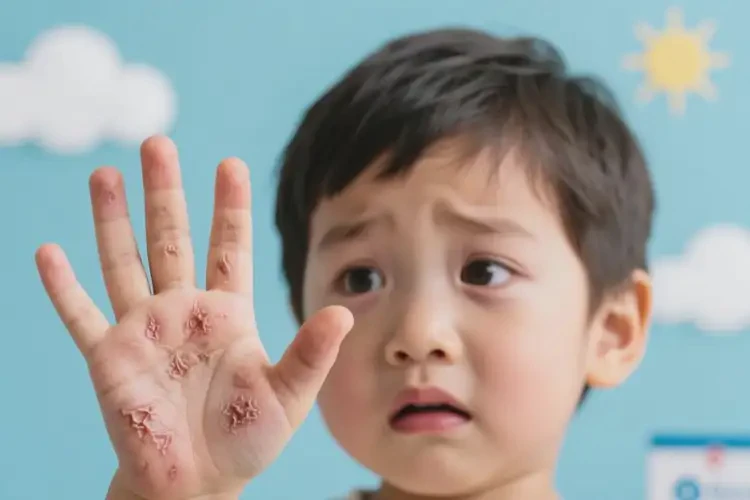 小兒手上出現(xiàn)濕疹不管它會自己自愈嗎(圖3)