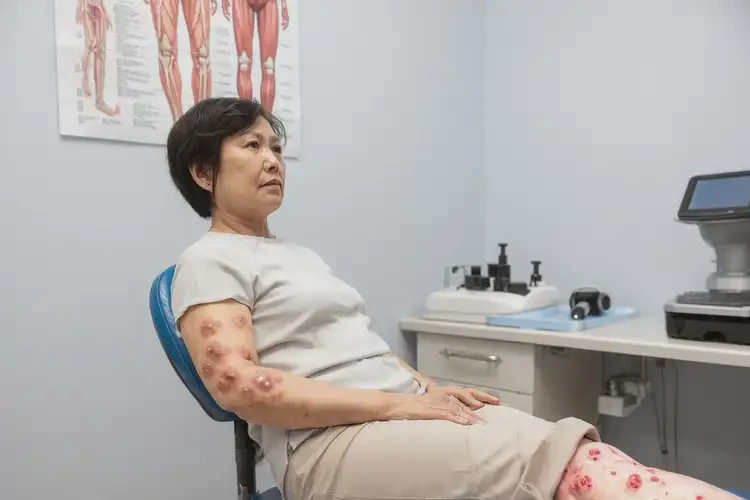 女人小腿上容易起濕疹可以徹底自愈嗎(圖3)