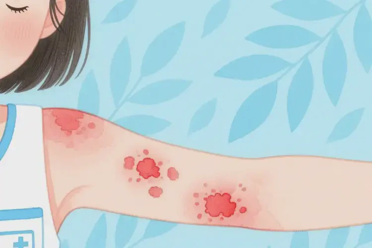 女生手臂上有濕疹能靠自己自愈嗎(圖3)