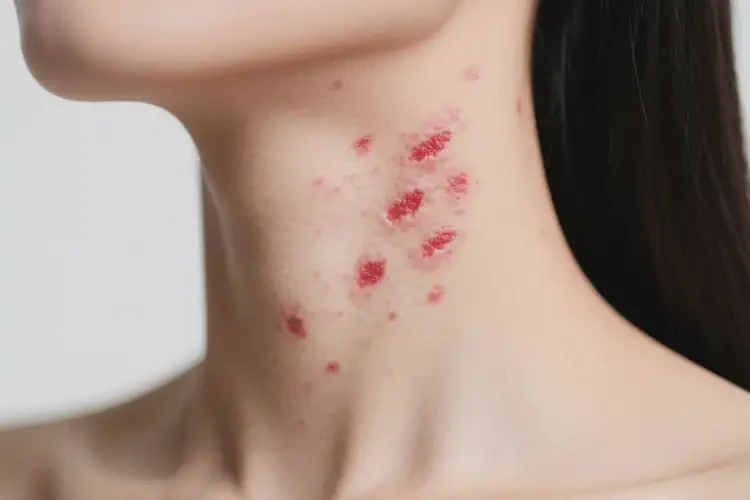 女人脖子上經(jīng)常起濕疹可以徹底自愈嗎(圖4)