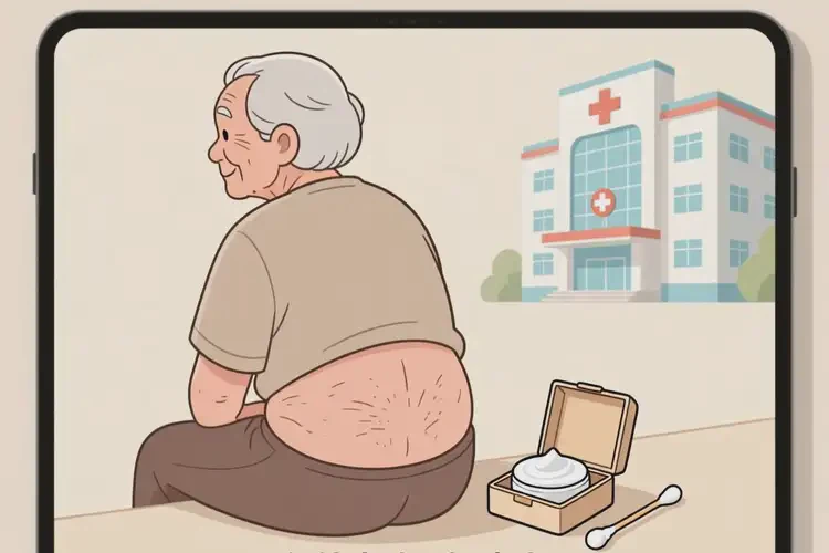 老人屁股出現(xiàn)濕疹可不可以根治(圖1)