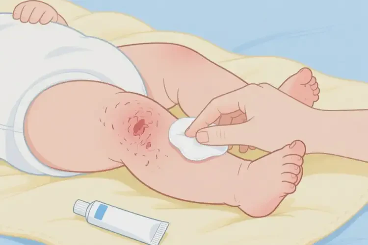 新生兒大腿偶爾起濕疹可不可以徹底自愈(圖1)