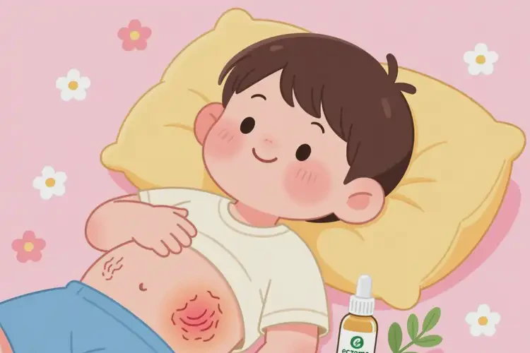 兒童肚子上偶爾長濕疹能徹底自愈嗎(圖3)